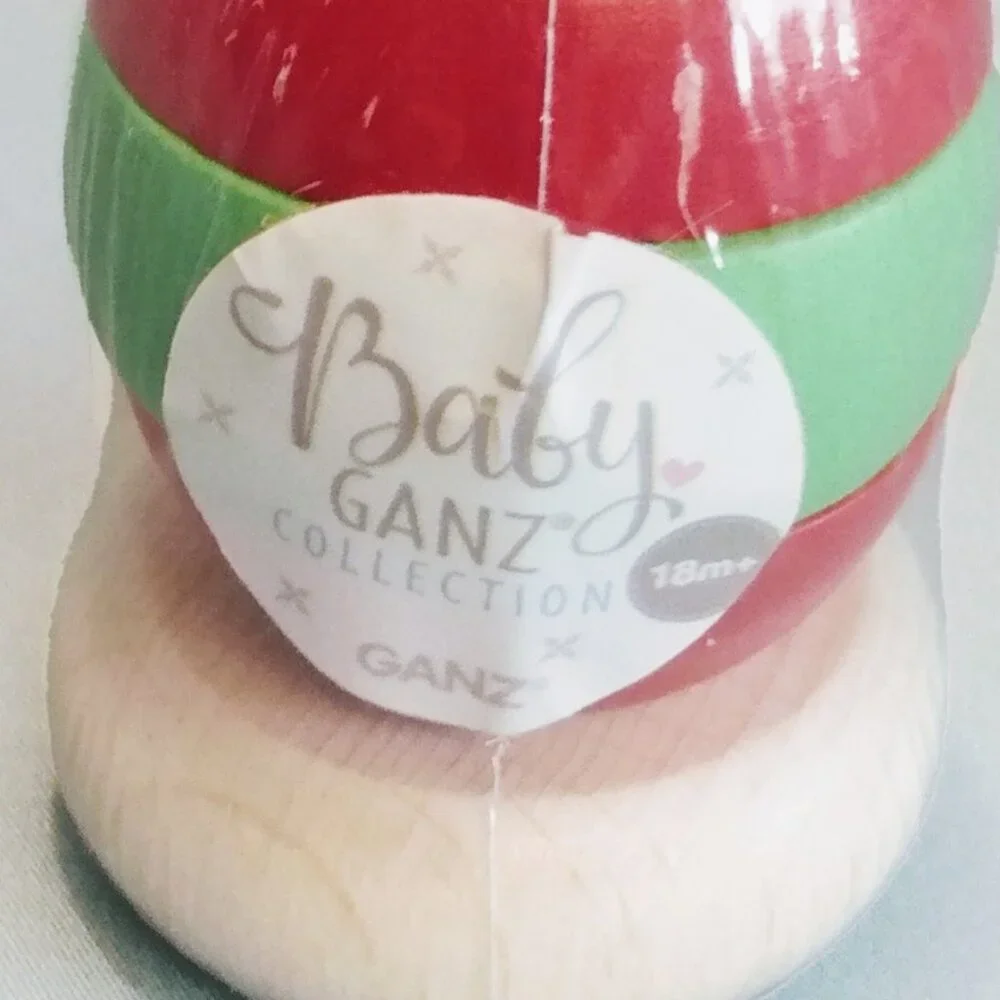 Baby Ganz Collection-Wooden-Stackable Rings-Snowman-NIP. - Picture 5 of 8